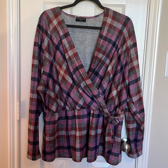 Lane Bryant Tops - Lane Bryant Side Tie Blouse